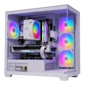 white rtx 5070 gaming pc white pc white gaming pc